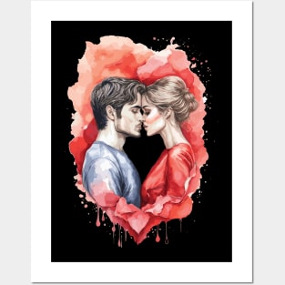 art love couple Posters and Art